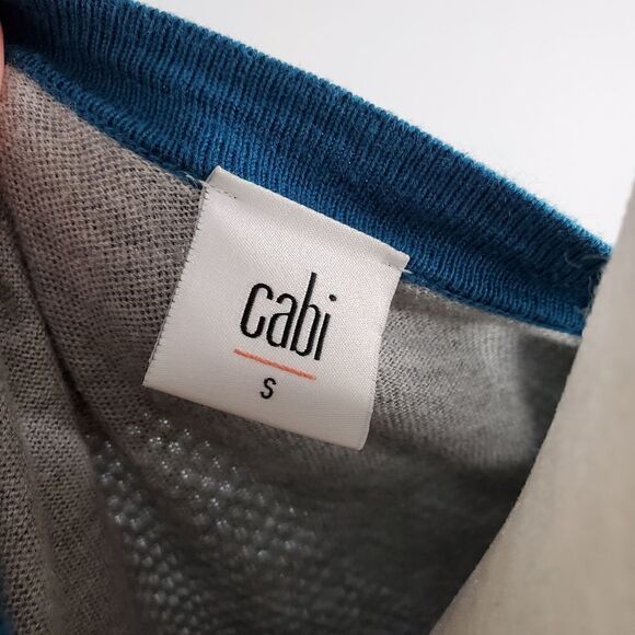 CABI 3368 cardigan teal ever sweater‎ with snap buttons S - Picture 8 of 13